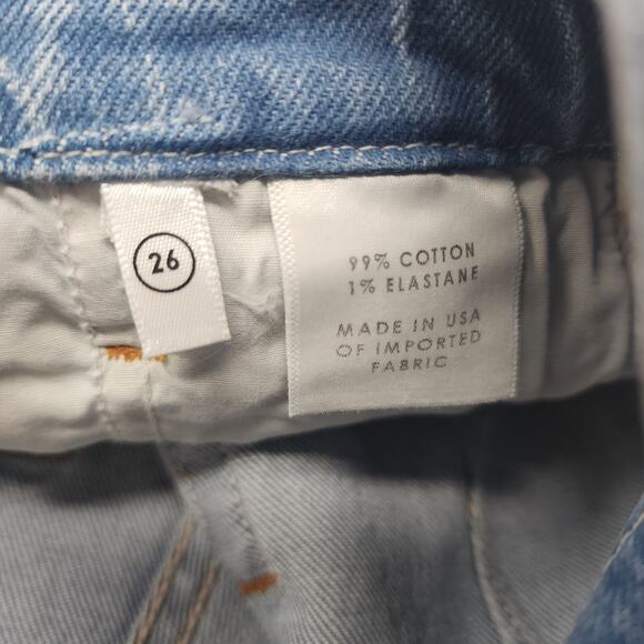 GRLFRND Tie Belted Waist Button Fly Brynn Shorts In Perfect Ten Size 26 - Picture 4 of 7